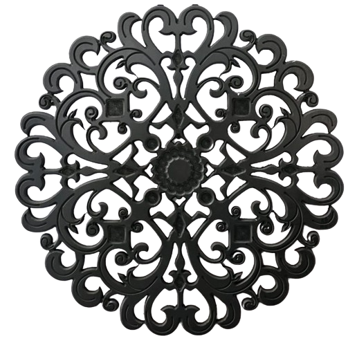 StyleX DAHLIA Design White PVC Mandala Wall Art - Single